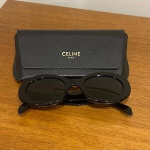 Celine Triomphe Oval Sunglasses, 52mm